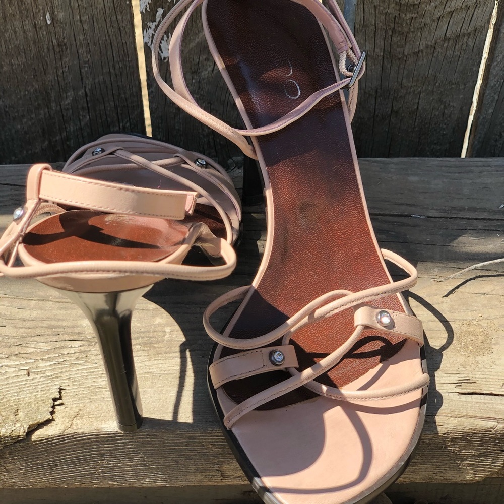 Nude Strappy Heels